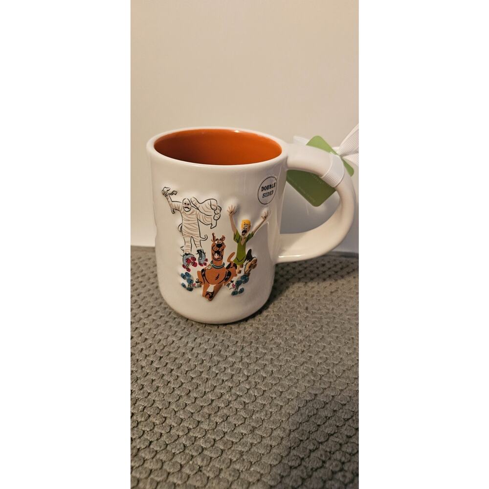 New Rae Dunn Run Scoob! Scooby Doo 3D Mug Shaggy Halloween thick handle NWT